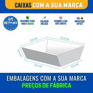 Caixa M - 13,9x4,5x9,2 cm Caixa 13,9x4,5x9,2 cm (LxAxP) CMYK/Pantone Impressão Offset Corte/Colagem 175x142 mm Aberta