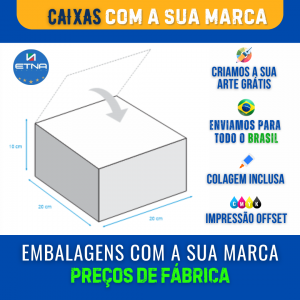 Caixa G - 20x10x20 cm Caixa 20x10x20 cm (LxAxP) CMYK/Pantone Impressão Offset Corte/Colagem 445x415 mm + 414x266 mm