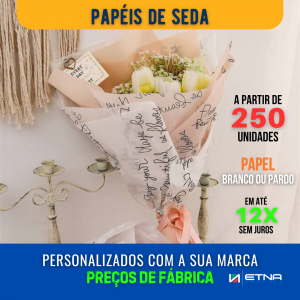 Papel de Seda Papel Seda 35 gr/m² 32x46 cm CMYK/Pantone Impressão Offset Corte Reto 