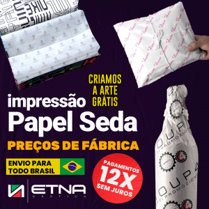 Papel de Seda Papel Seda 35 gr/m² 64x46 cm CMYK/Pantone Impressão Offset Corte Reto 