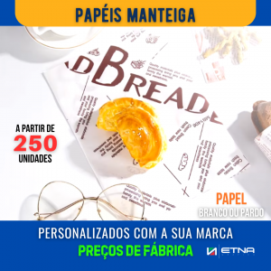 Papel Manteiga Papel Manteiga 35 gr/m² 22x32 cm CMYK/Pantone Impressão Offset Corte Reto Pacote