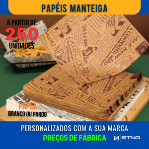 Papel Manteiga Papel Manteiga 35 gr/m² 40x40 cm CMYK/Pantone Impressão Offset Corte Reto Pacote