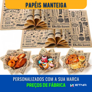 Papel Manteiga Papel Manteiga 35 gr/m² 64x46 cm CMYK/Pantone Impressão Offset Corte Reto Pacote